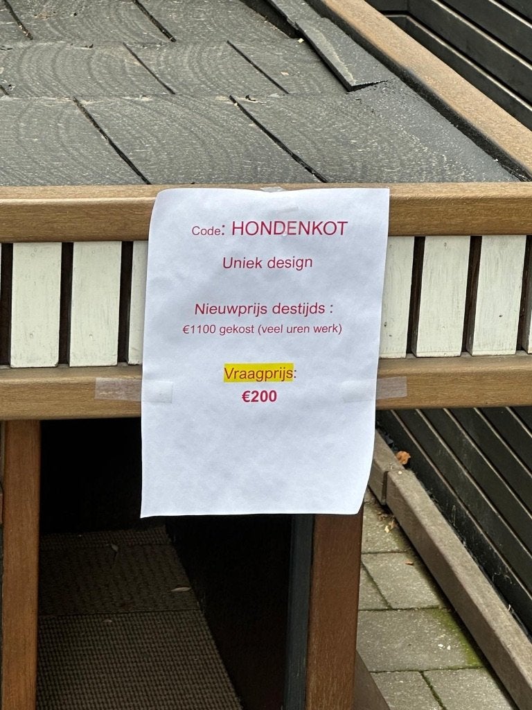 hondenkot, Dieren en Toebehoren, Ophalen, Zo goed als nieuw, Hondenhok