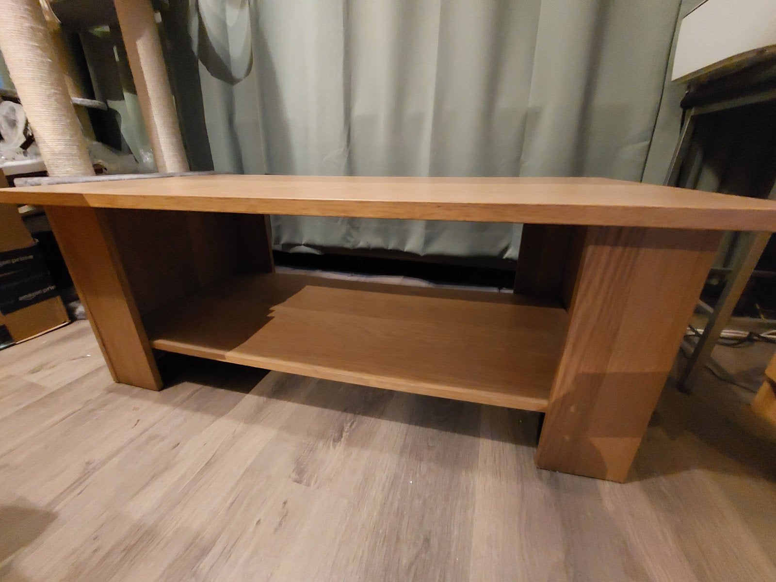 Salontafel, Huis en Inrichting, Ophalen, Gebruikt, 100 tot 150 cm, Eikenhout