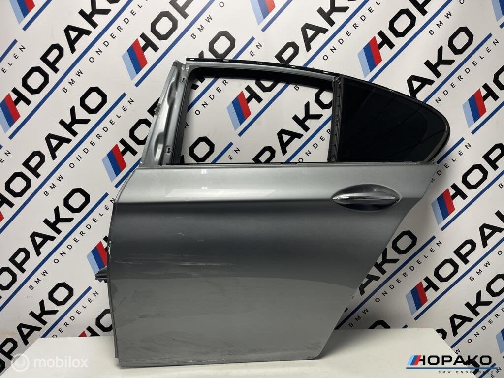 BMW 5 serie F10 sedan |achterdeur links| Spacegrau A52, Gebruikt, Deur, Ophalen of Verzenden, Info@bmw.com