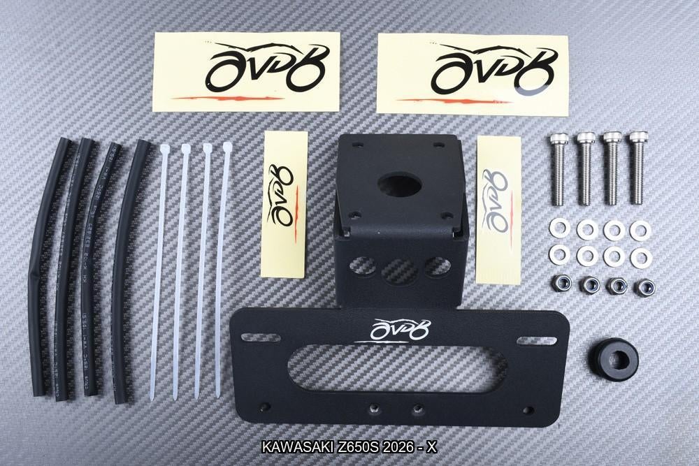Korte Kentekenplaathouder AVDB KAWASAKI Z650S 2026 - X, Motoren, Accessoires | Overige, Nieuw, Ophalen of Verzenden