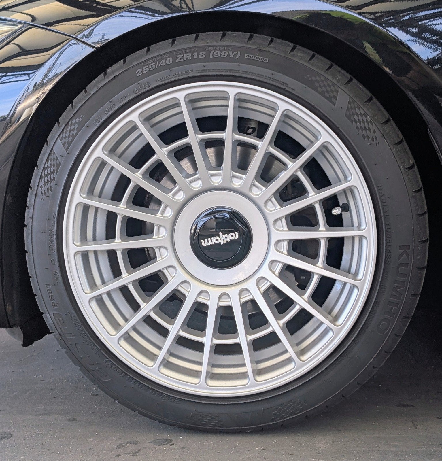 Rotiform las r velgen + banden Kumho ecsta ps91, Enlèvement