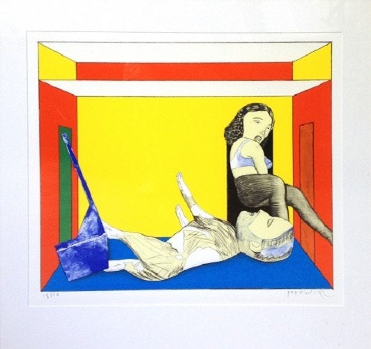 Pat Andrea - "Uitdaging", Antiek en Kunst, Kunst | Litho's en Zeefdrukken, Gesigneerd, Verzenden, Zeefdruk