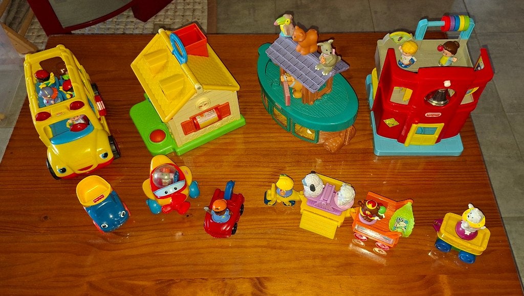 Fisher-price lot te koop voor 75 euro, Ophalen, Gebruikt, Speelset, Met licht
