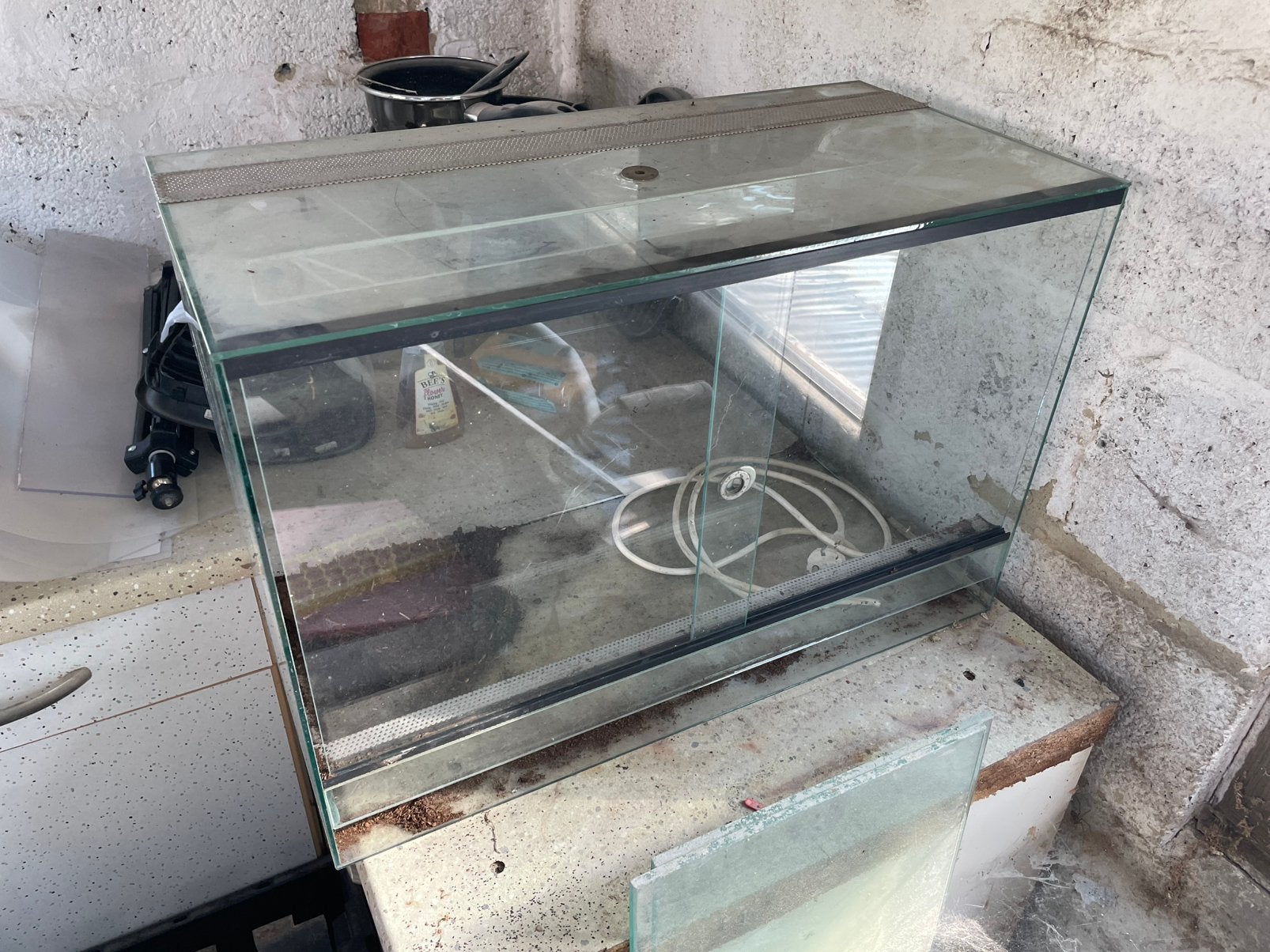 Terrarium, Dieren en Toebehoren, Reptielen en Amfibieën | Toebehoren, Ophalen, Gebruikt