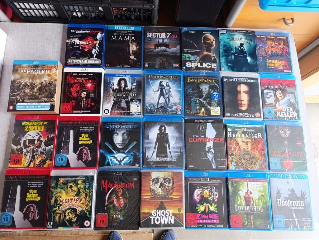Lot blu-ray en 4k horror import en Benelux, Ophalen
