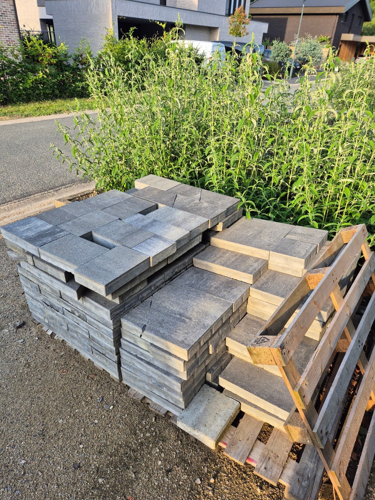 GRATIS AFHALEN Mega Caprice Tricolore Cendre klinkers 15m2, Tuin en Terras, Ophalen
