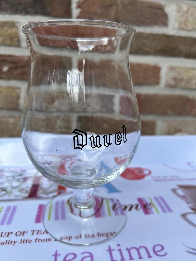 DUVEL GLAS ZWARTE OPDRUK, Enlèvement ou Envoi, Comme neuf, Verre à bière
