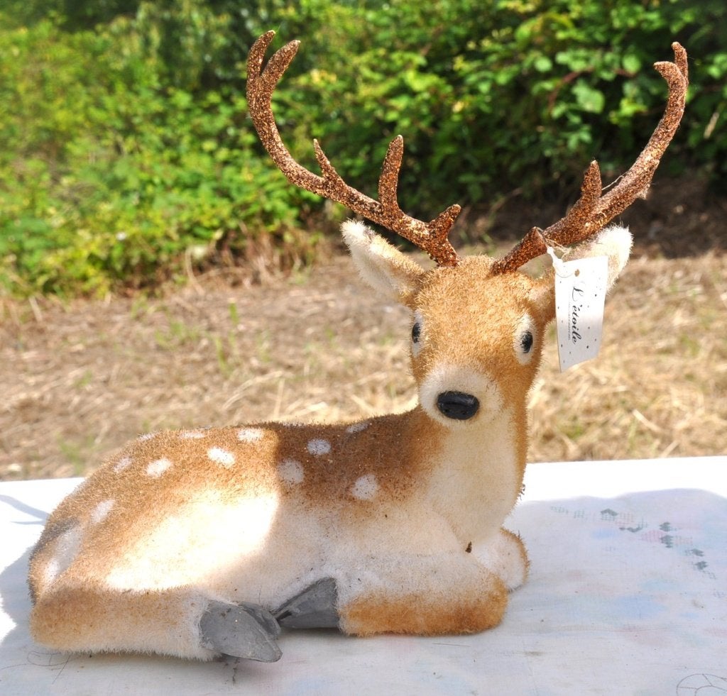 cerf déco noël en polystyrène recouvert imitant pelage, Divers, Enlèvement ou Envoi, Comme neuf