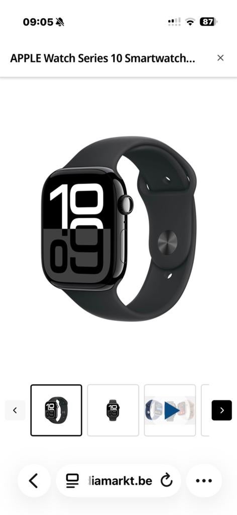 Apple watch serie 10, Handtassen en Accessoires, Smartwatches, Ophalen of Verzenden, Zo goed als nieuw