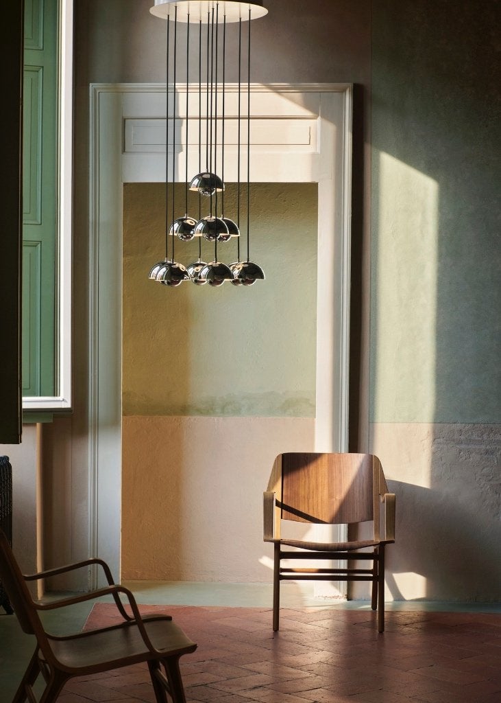 Verner Panton &Tradition Flowerpot VP10 kroonluchter NEW, Huis en Inrichting, Lampen | Kroonluchters, Ophalen, Nieuw, Overige materialen