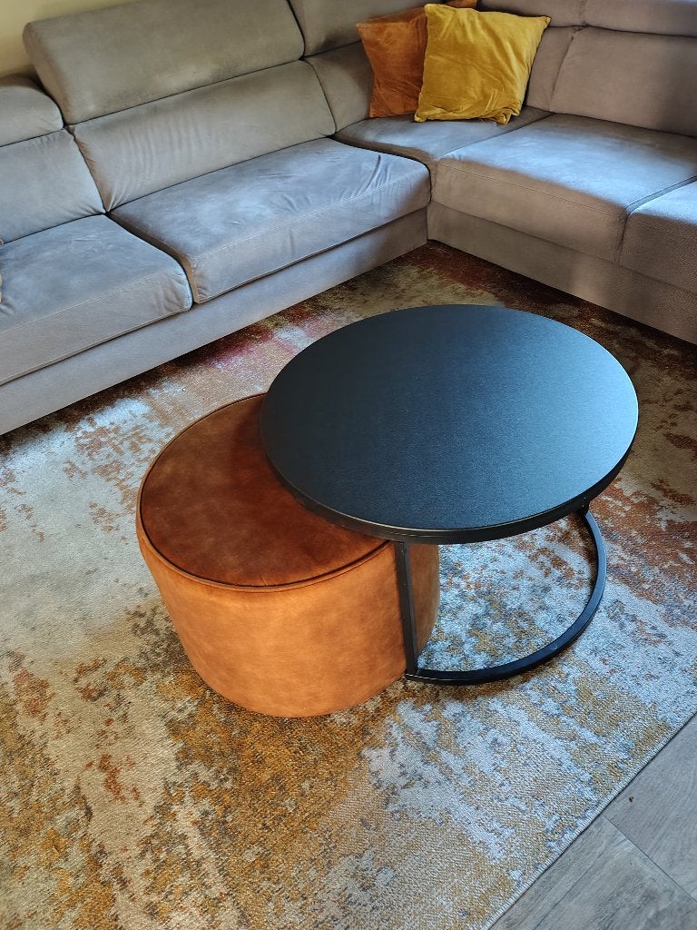 Tables basses avec pouf, Enlèvement, Comme neuf