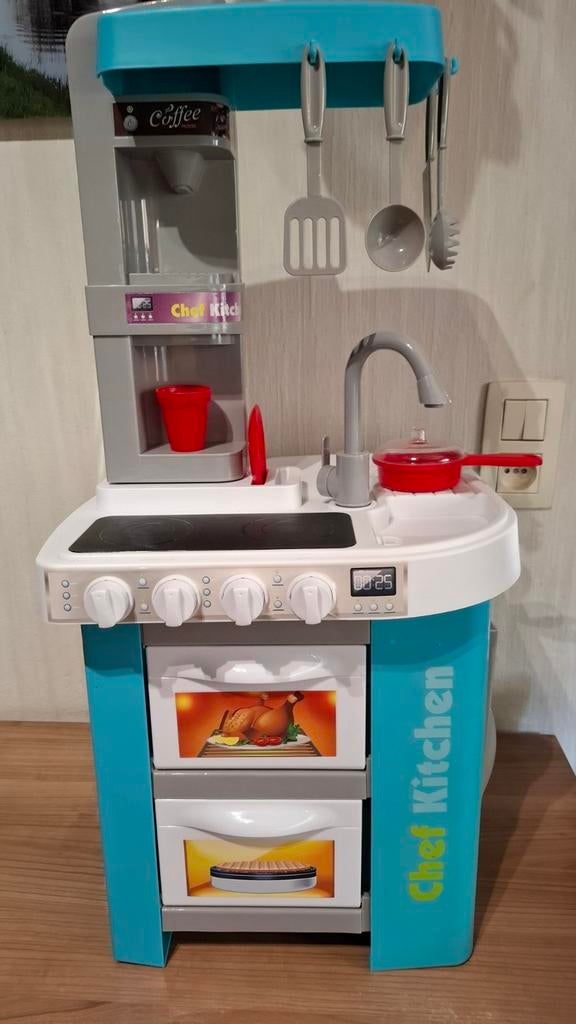 Keukentje voor peuter met vele toebehoren, Kinderen en Baby's, Ophalen, Zo goed als nieuw, Speelkeuken