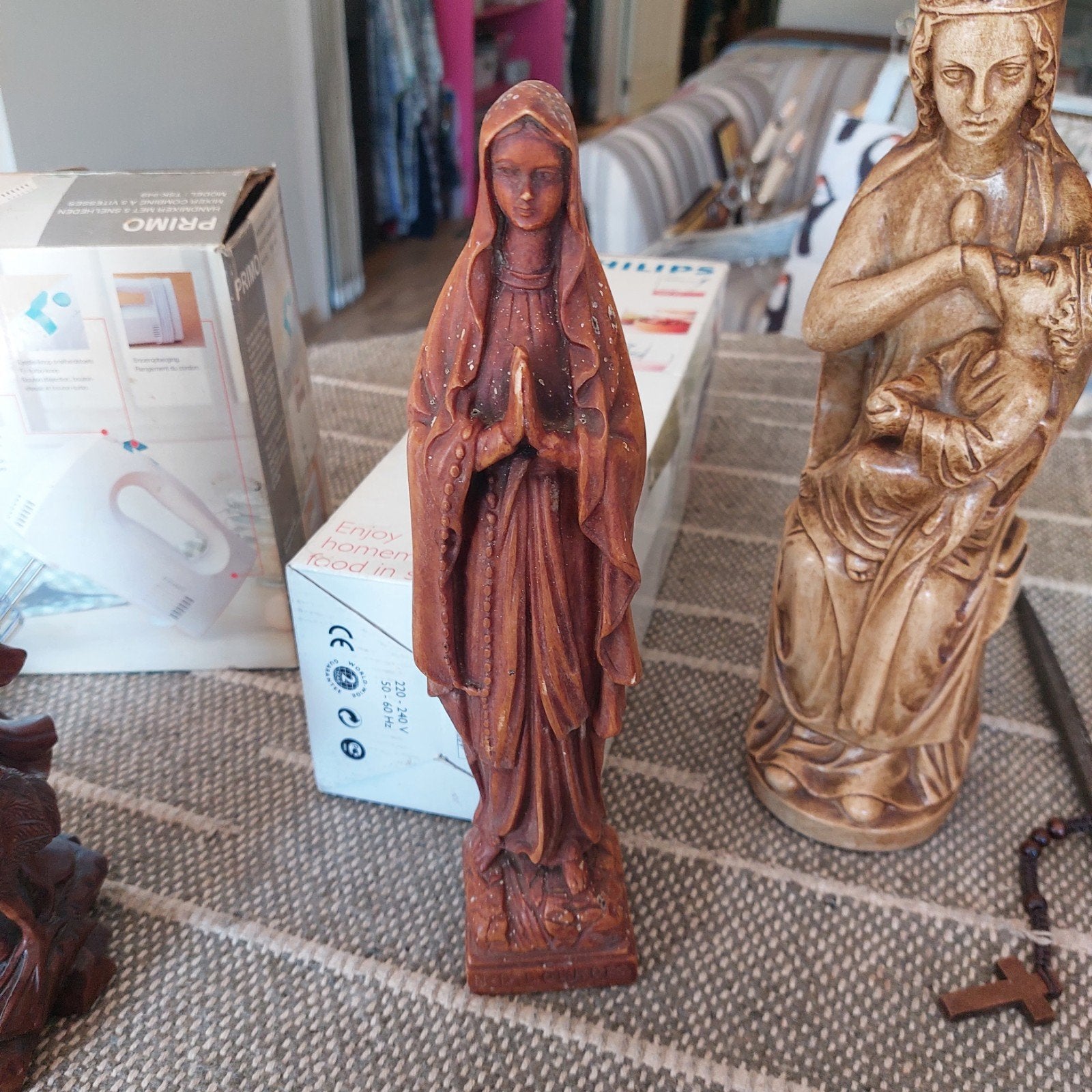 2 mooie beelden, Antiquités & Art, Antiquités | Objets religieux, Enlèvement