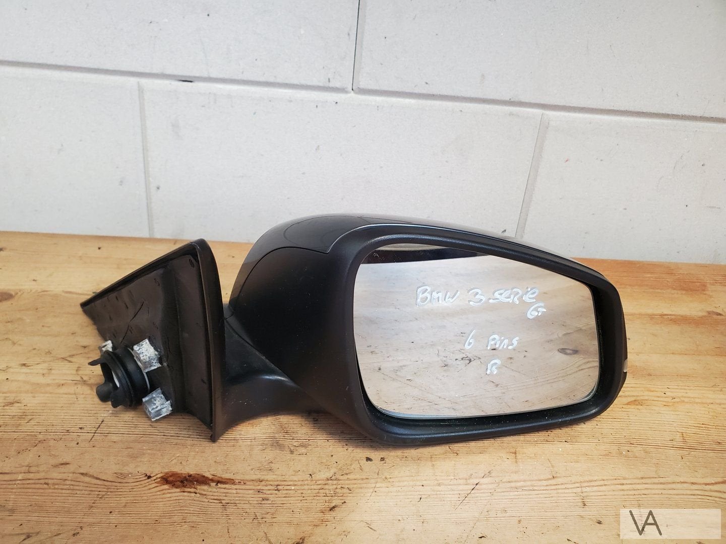 BMW 3 serie GT f34 2012 - 2018 spiegel rechts grijs 6 draden, -, Utilisé, -, Enlèvement ou Envoi