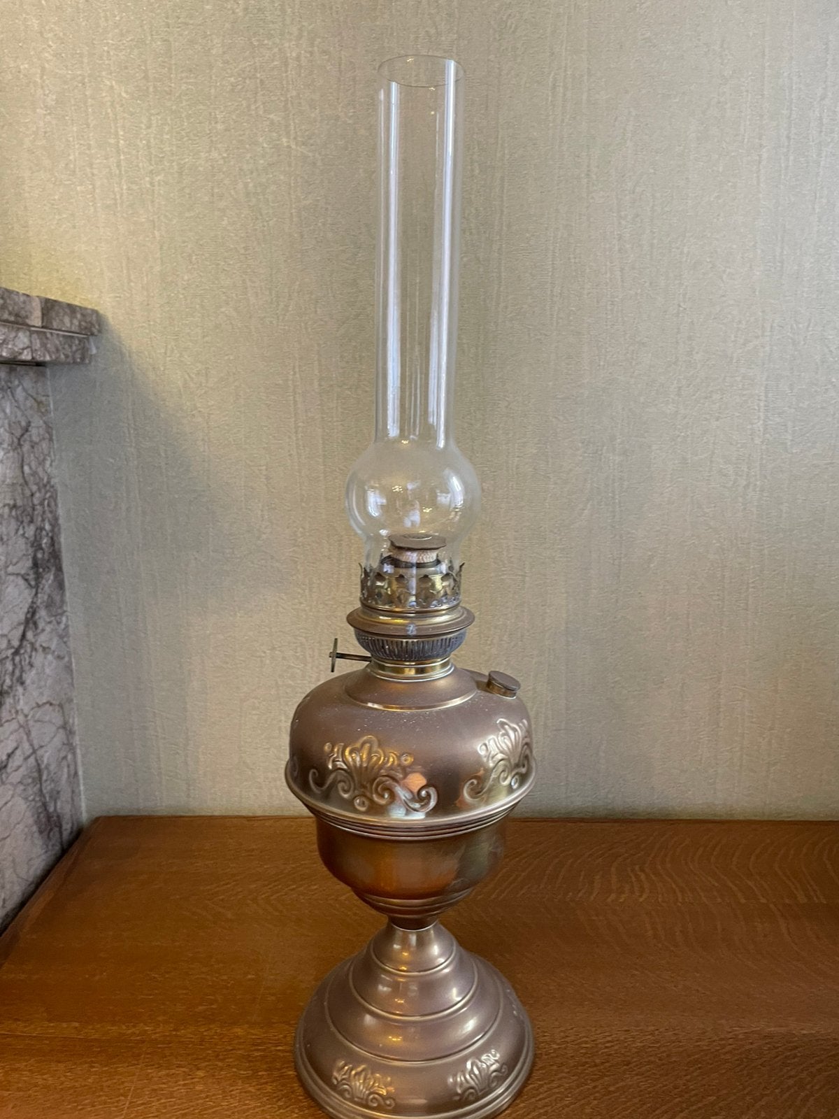 Koper olielamp, Ophalen, Koper