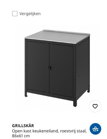 Grillskar Ikea nieuw buitenkeuken of handige kast, Ophalen, Met lade(s), 50 tot 100 cm, Zo goed als nieuw