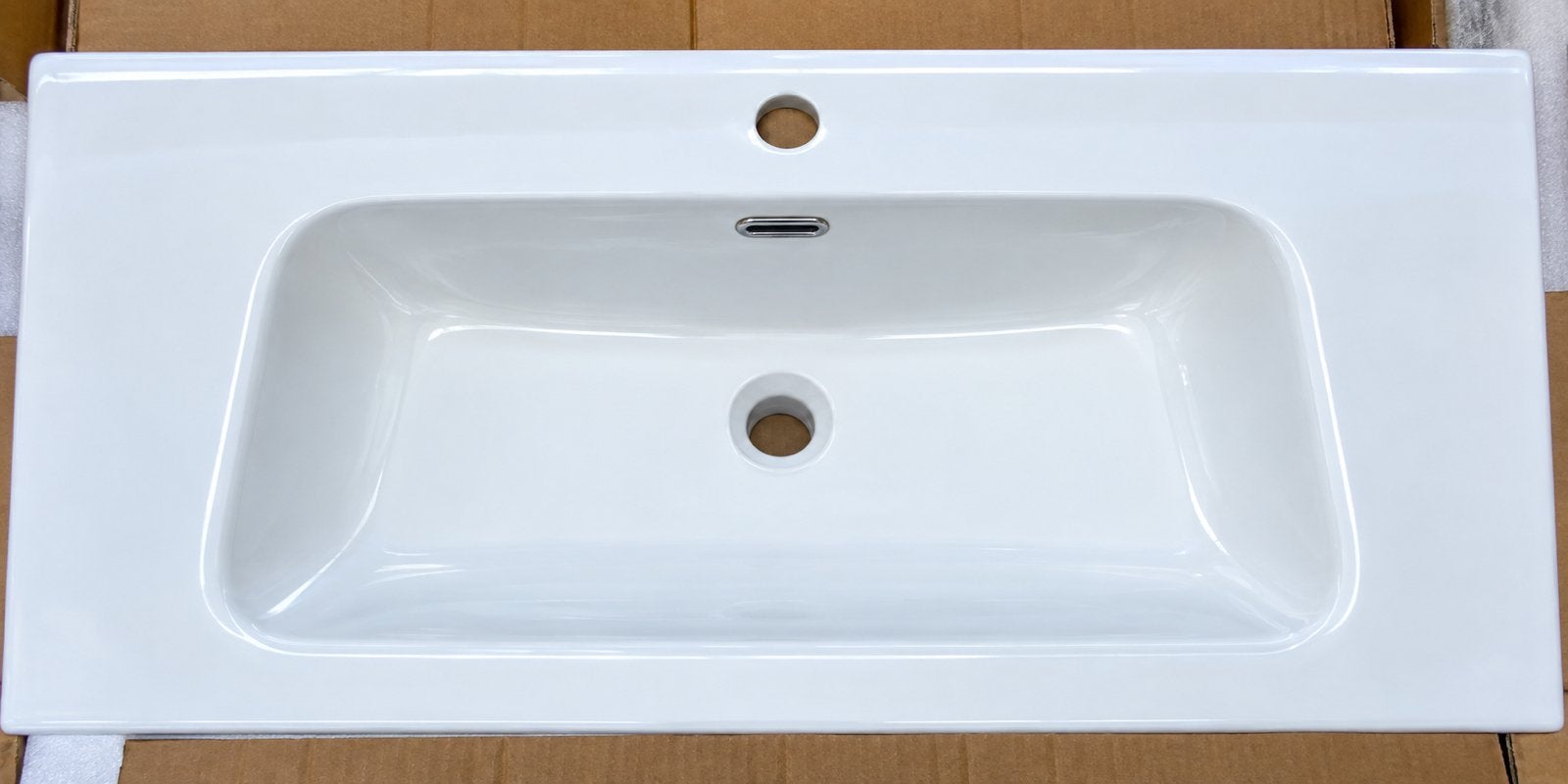 Lavabo vasque en céramique 80 cm – Neuf dans son emballage, Enlèvement ou Envoi, Comme neuf