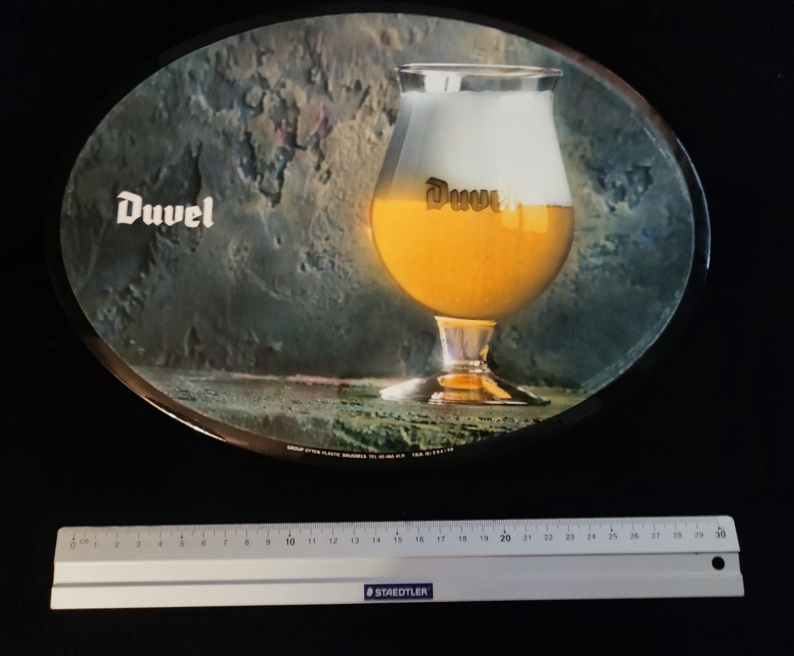 ovaal Duvel bord, Verzamelen, Ophalen of Verzenden, Nieuw, Reclamebord, Plaat of Schild, Duvel