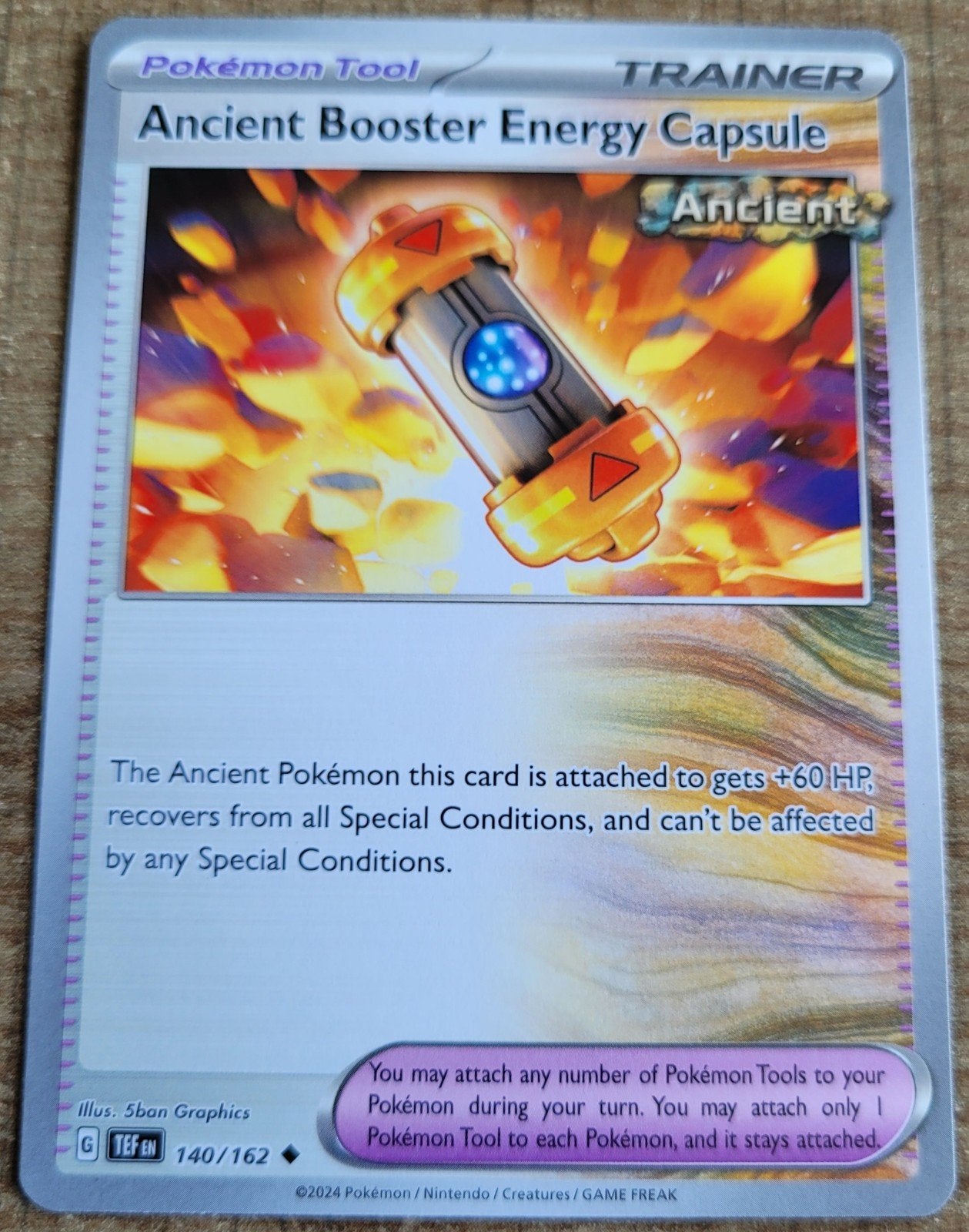 Ancient Booster Energy Capsule (140/162), Ophalen of Verzenden, Zo goed als nieuw, Losse kaart