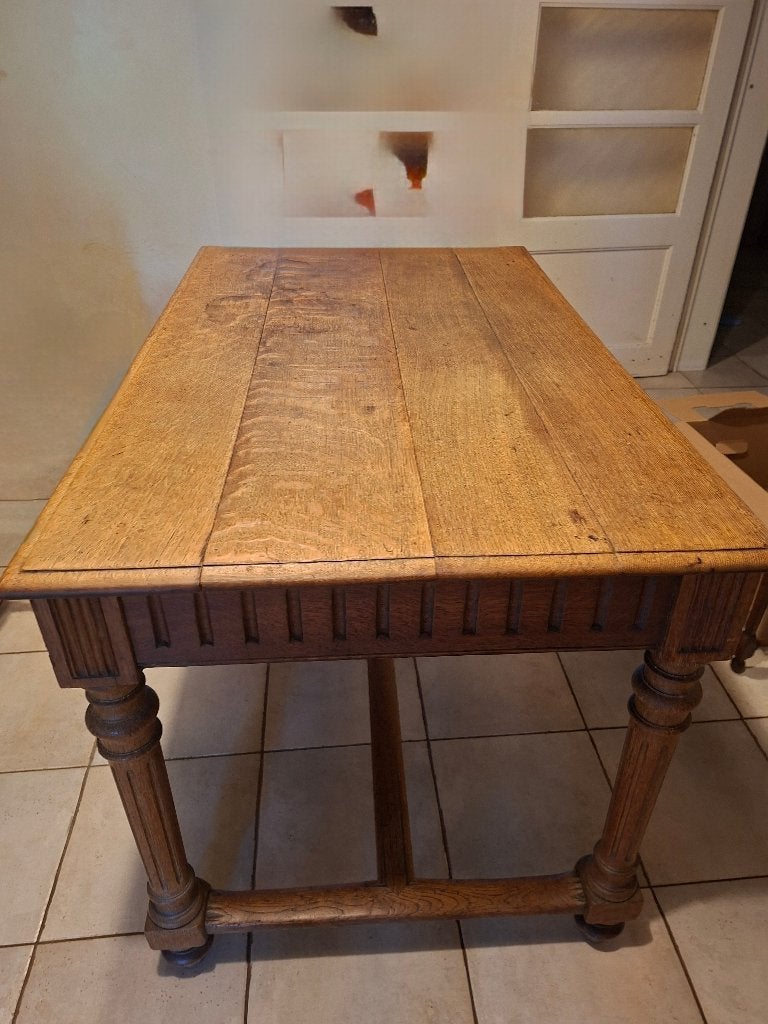 table, Ancien, Enlèvement, Utilisé, Chêne