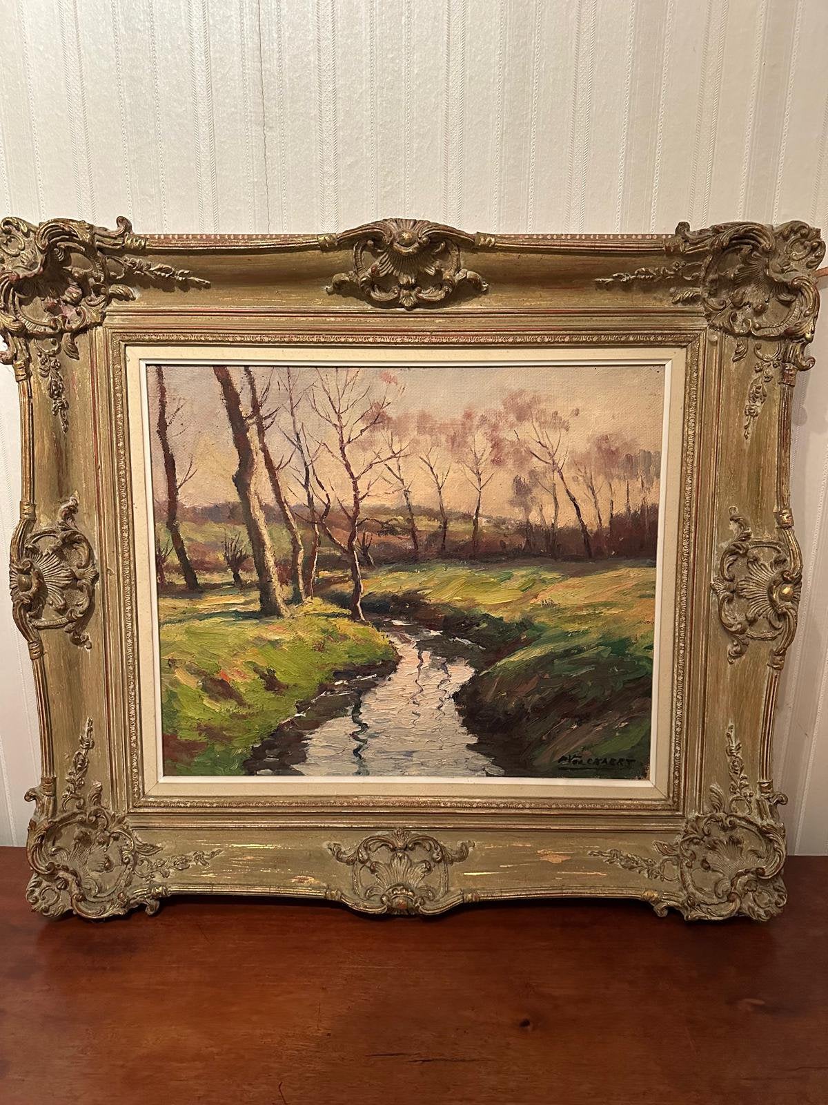 Piet Volkaert - Zennevallei., Antiquités & Art, Art | Peinture | Classique, Enlèvement