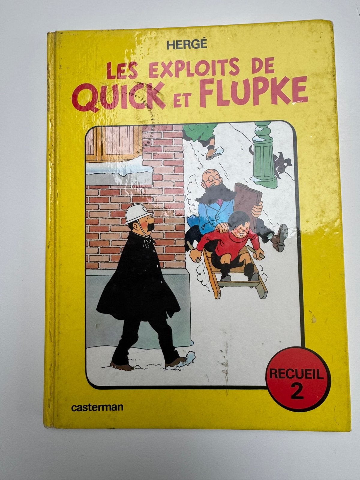 Les exploits de quick et flupke - Hergé, Eén stripboek, Ophalen, Gelezen