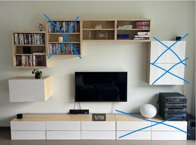 Ikea Besta  180 cm breed, Ophalen, Gebruikt