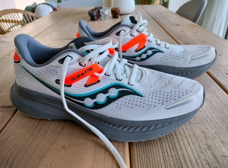 Sneakers of loopschoenen heren Saucony maat: 41, Enlèvement ou Envoi, Comme neuf, Blanc, Saucony