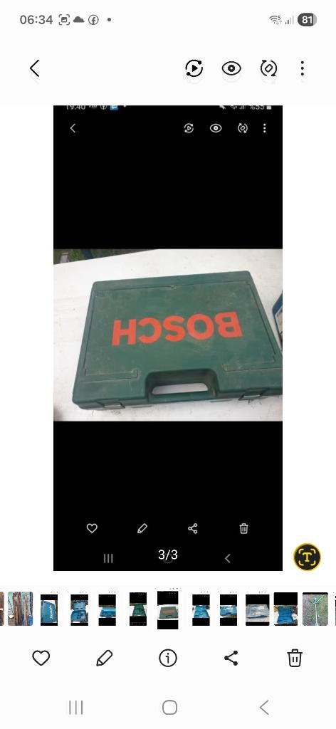 Bosch koffer, Enlèvement