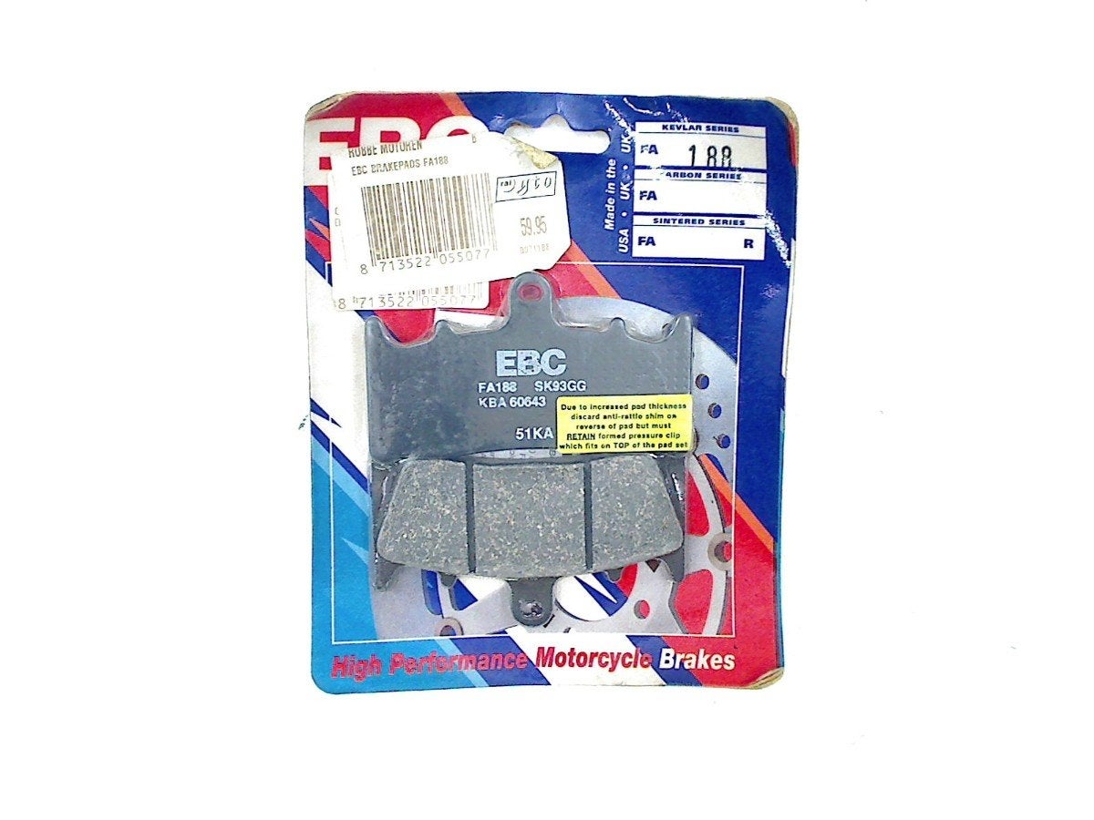 PLAQUETTES DE FREIN AVANT Suzuki (FA188), Dhr. S. di Majo, Utilisé, Info@cama-motorparts.nl, P.J. Troelstraweg 8 8
3144 CX  MAASSLUIS, NL