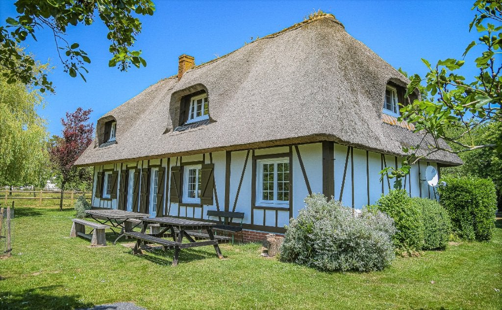 NORMANDIE, Chaumière au bord de la MER, 8 pers., Propriétaire, Maison de campagne ou Villa, 8 personnes, 3 chambres à coucher