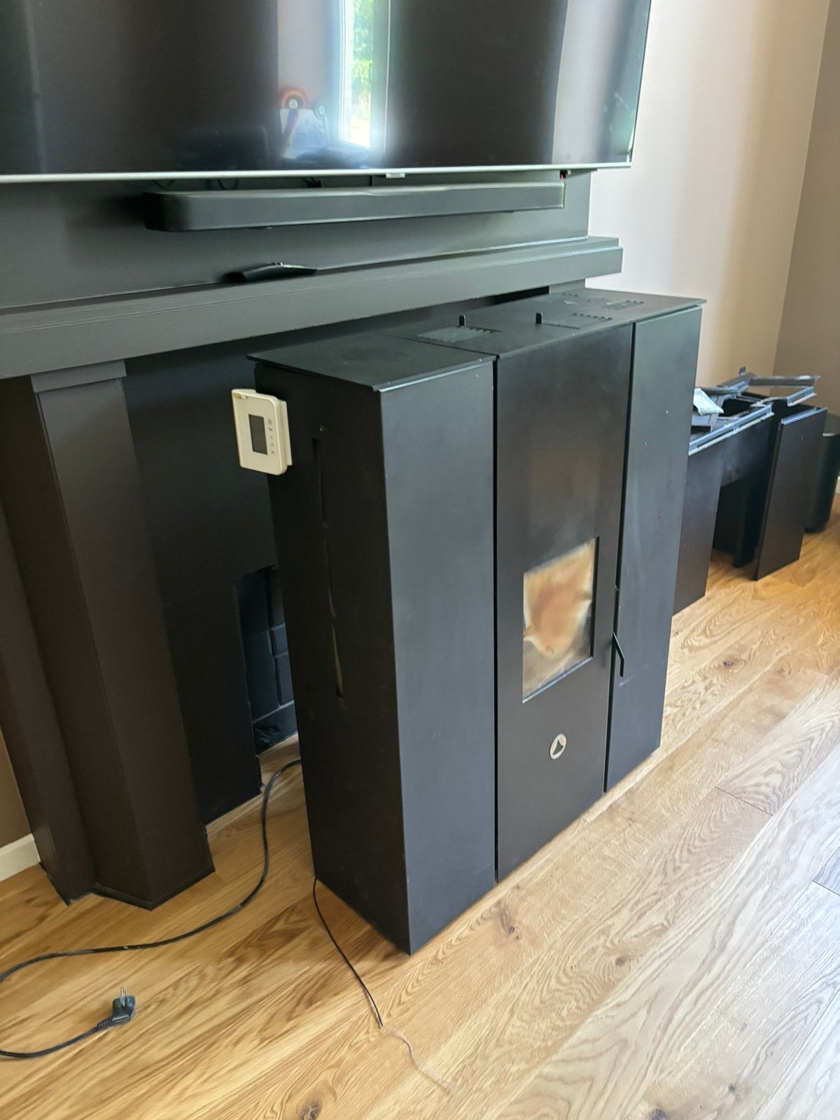 Poele a pellet Deville 8KW, Huis en Inrichting, Kachels, Ophalen, Gebruikt, Overige brandstoffen, Pelletkachel