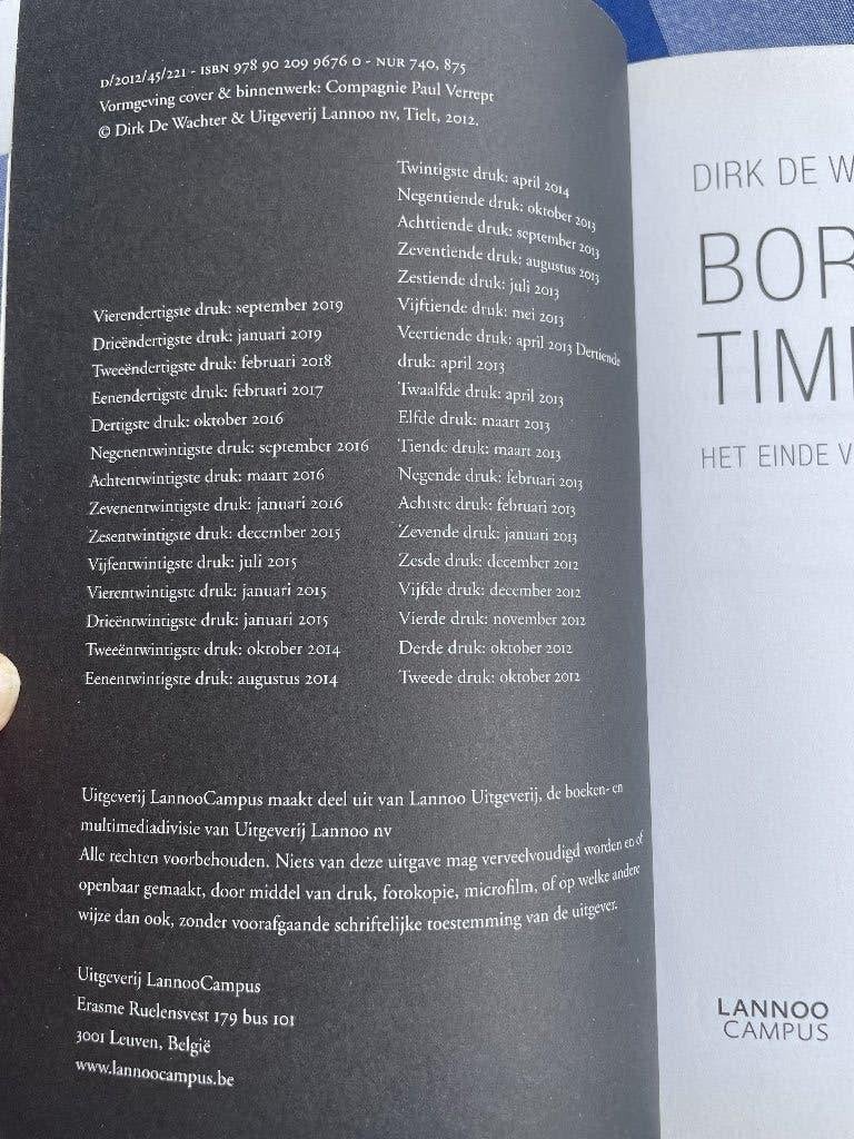Borderline Times Dirk De Wachter, Livres, Enlèvement ou Envoi, Psychologie cognitive, Comme neuf, Dirk De Wachter
