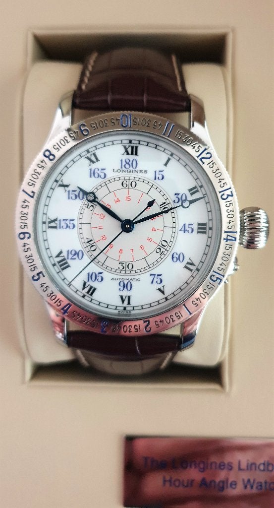 LONGINES THE LINDBERGH HOUR ANGLE WATCH, Handtassen en Accessoires, Staal, Met bandje, Polshorloge, Longines