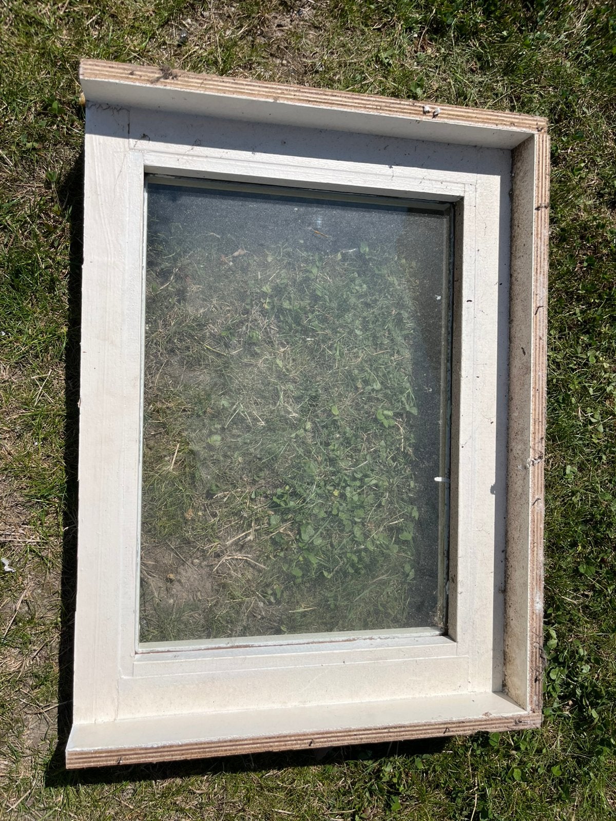 Fenêtre en bois (fixe) - verre simple - 610 * 450 mm, Enlèvement