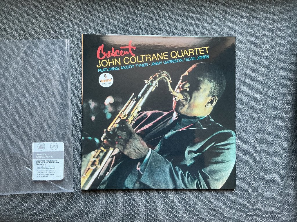 John Coltrane : Crescent. Impulse. Acoustic Sound Series, Cd's en Dvd's, Vinyl | Jazz en Blues, LP, Ophalen of Verzenden, 12 inch