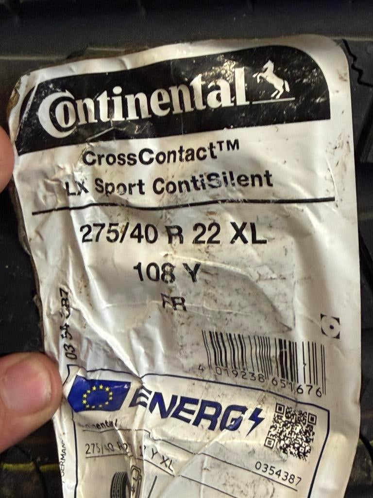 Pneus continental cross contact quatre saisons 275/40/22, Enlèvement, Comme neuf