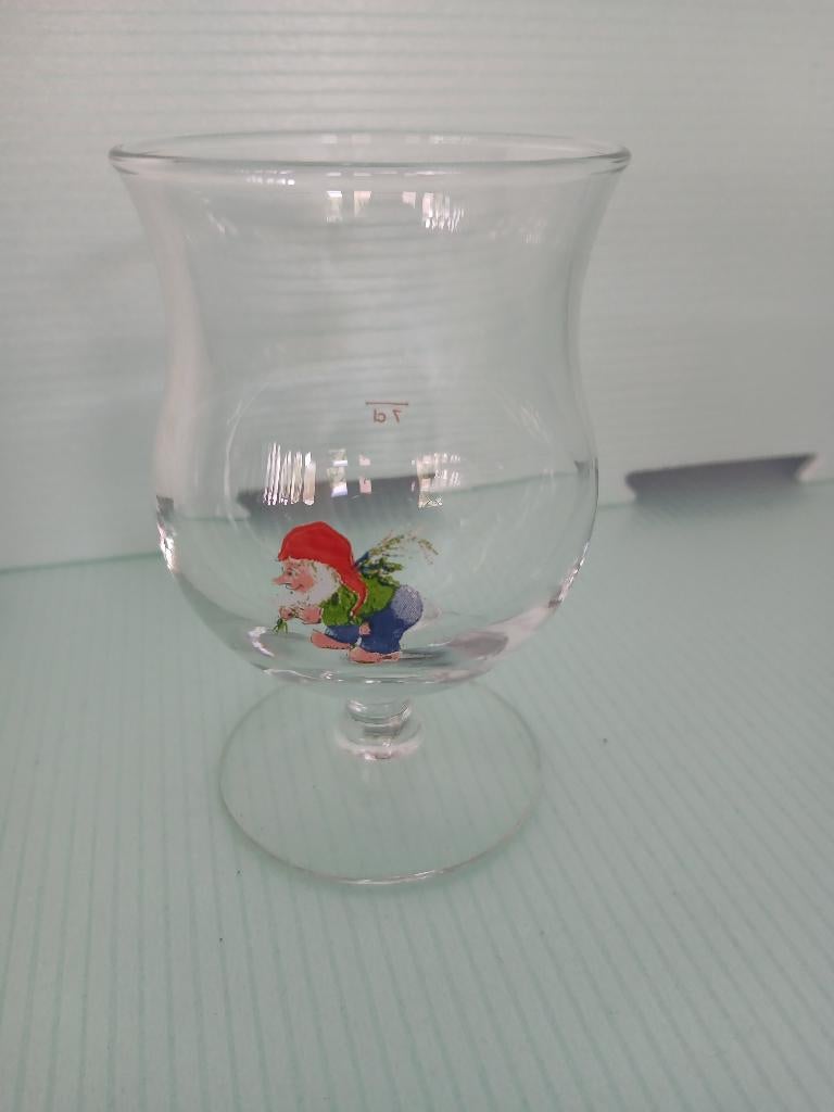 Klein proefglas op voet LA CHOUFFE (7cl), Verzamelen, Biermerken, Zo goed als nieuw, Glas of Glazen, Overige merken, Ophalen of Verzenden