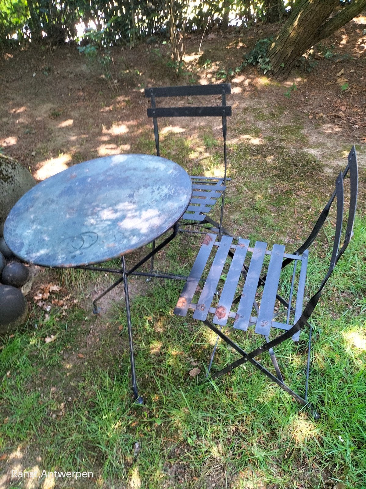 Tuinset ijzer, Ophalen