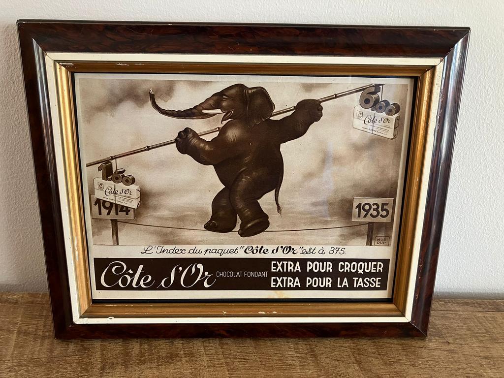Cote D’Or reclame 1935, Verzamelen, Ophalen of Verzenden, Zo goed als nieuw