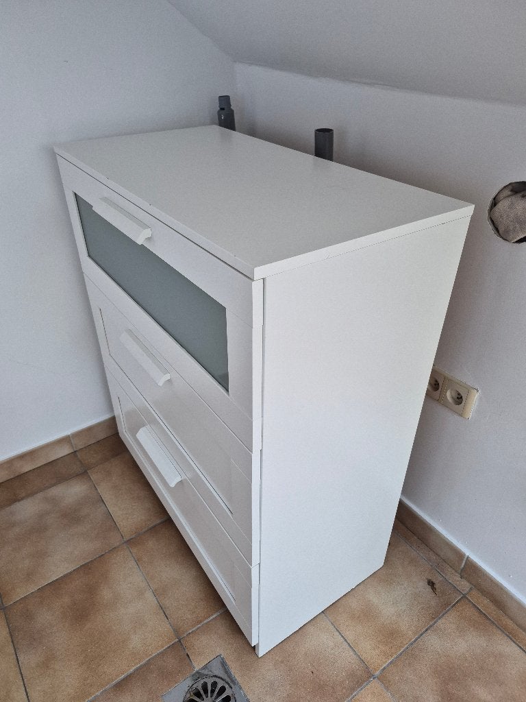 Commode 3 tiroirs ikea, Maison & Meubles, 3 ou 4 tiroirs, 25 à 50 cm, Enlèvement, Utilisé