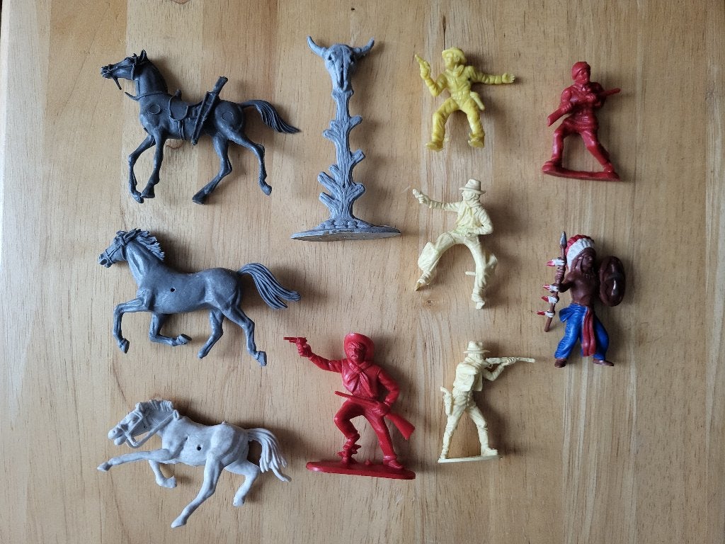 Lot figurines cowboys et indiens divers, Ophalen
