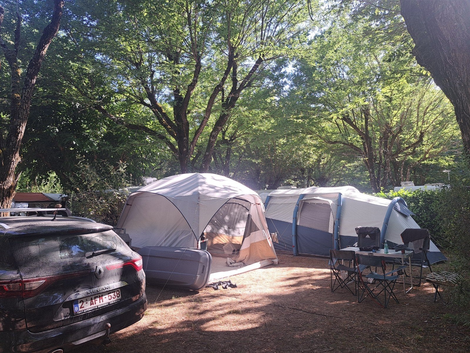 Quechua 6.3 en schuiltent, Caravans en Kamperen, Ophalen