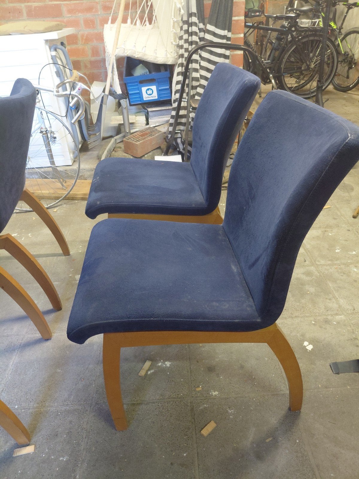 6 stoelen Leolux, Ophalen, Gebruikt, Stof, Vijf, Zes of meer stoelen