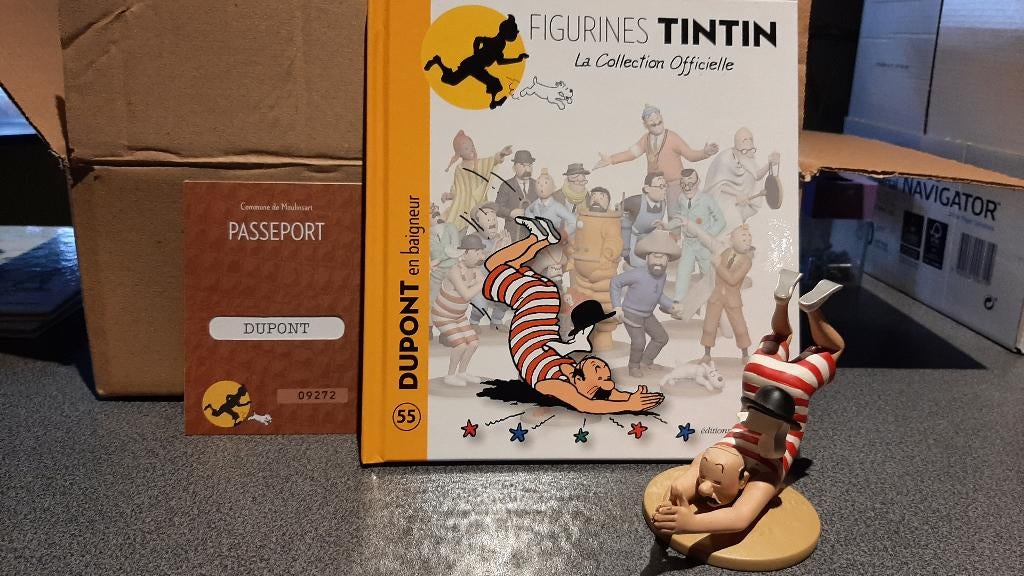 tintin figurine officielle 55 sous blister, Enlèvement ou Envoi, Tintin, Neuf, Statue ou Figurine