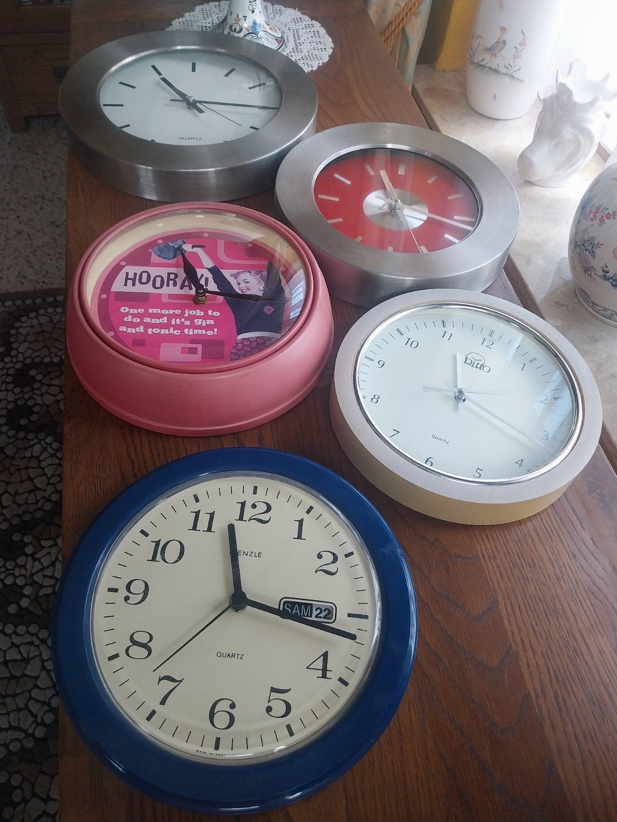 horloges Kenzle , Pitto,  Quartz,  Rétro,  fonctionne toutes, Retro, Ophalen