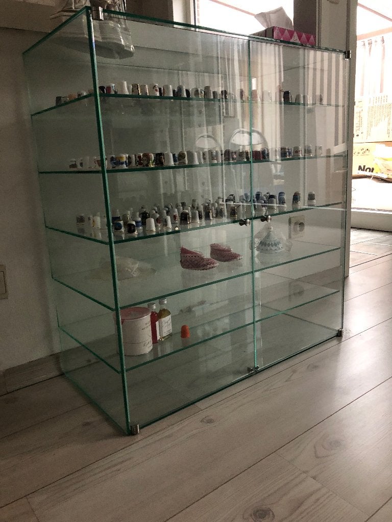 Glazen Vitrinekast, Ophalen, Met deur(en), 50 tot 100 cm, Minder dan 100 cm
