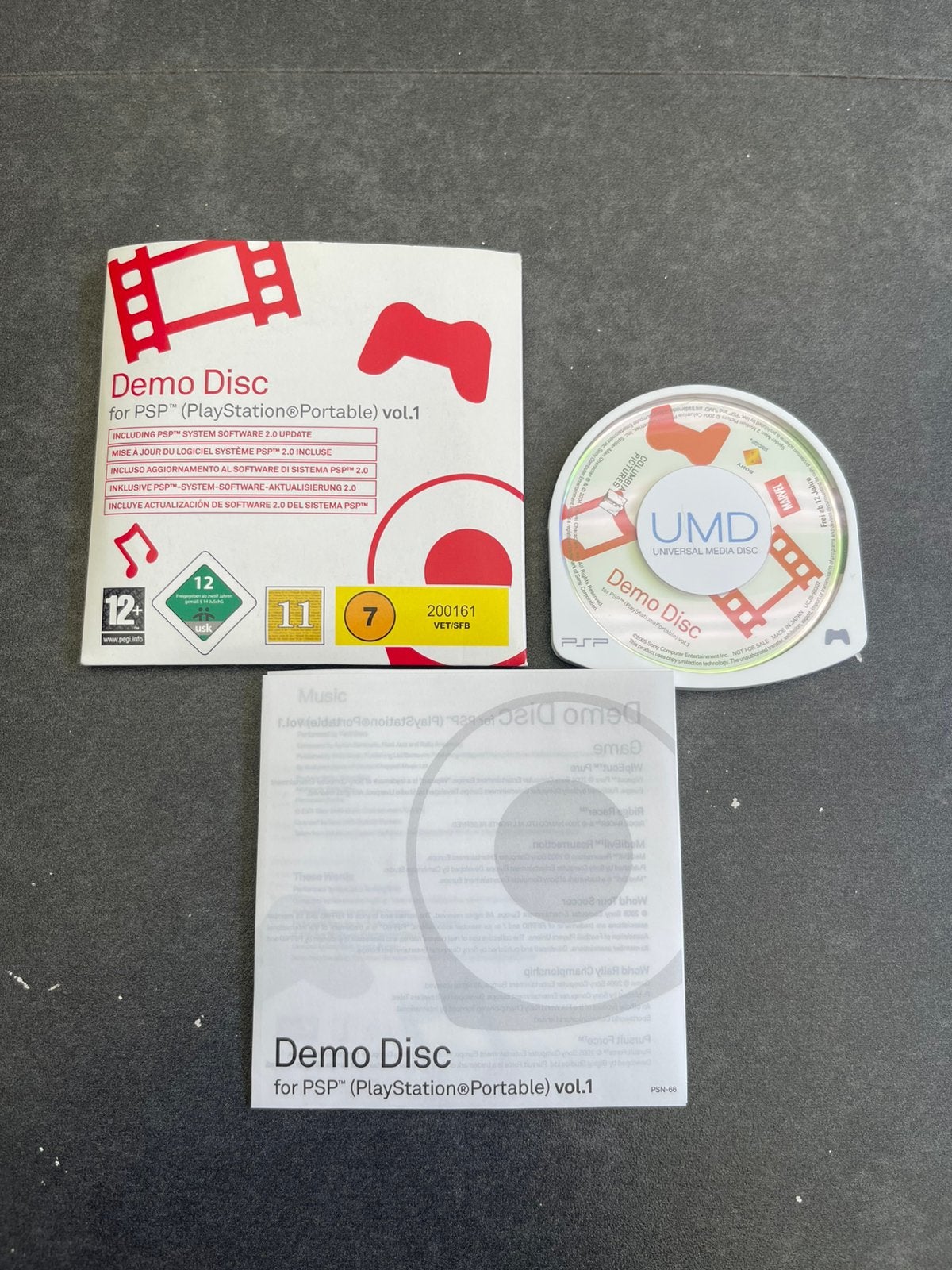 Disque de démonstration UMD vol. 1, Enlèvement ou Envoi, Comme neuf, PSP