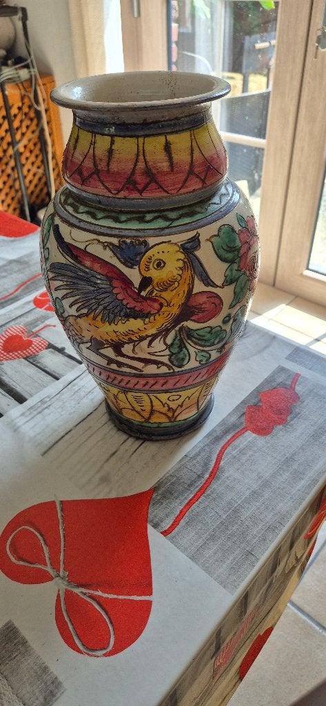 Vase coloré oiseau, Antiquités & Art, Enlèvement
