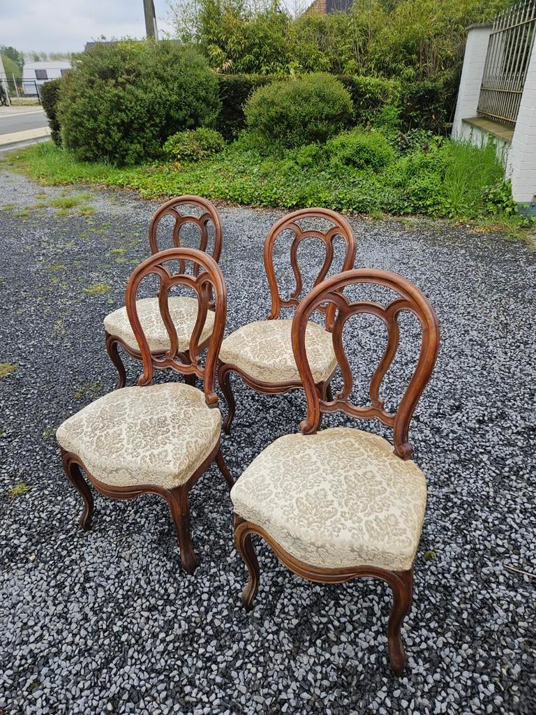 Set van 4 eetkamer stoelen, Antiek en Kunst, Ophalen